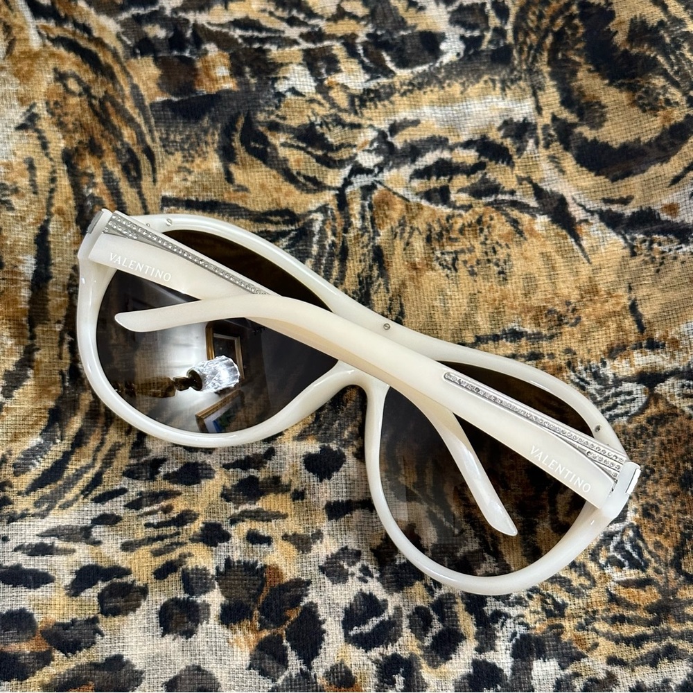 VALENTINO Women’s Swarovski Trim y2k Sunglasses